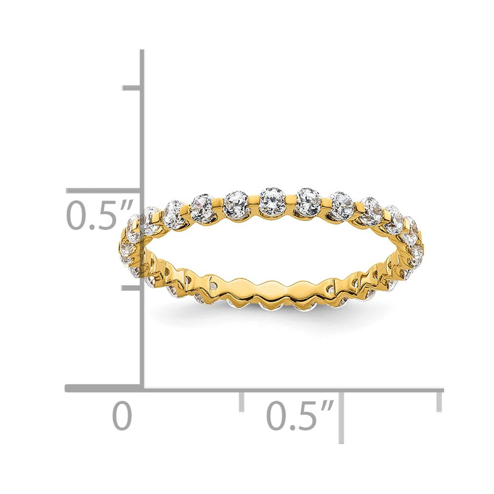 True Origin 14k 7/8 carat Lab Grown Diamond VS D E F Eternity Band