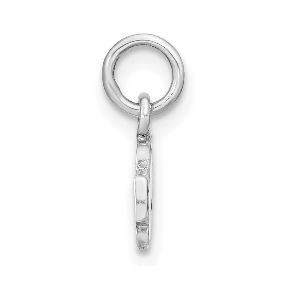 Sterling Silver Rhodium-plated Polished Enameled Fish Pendant