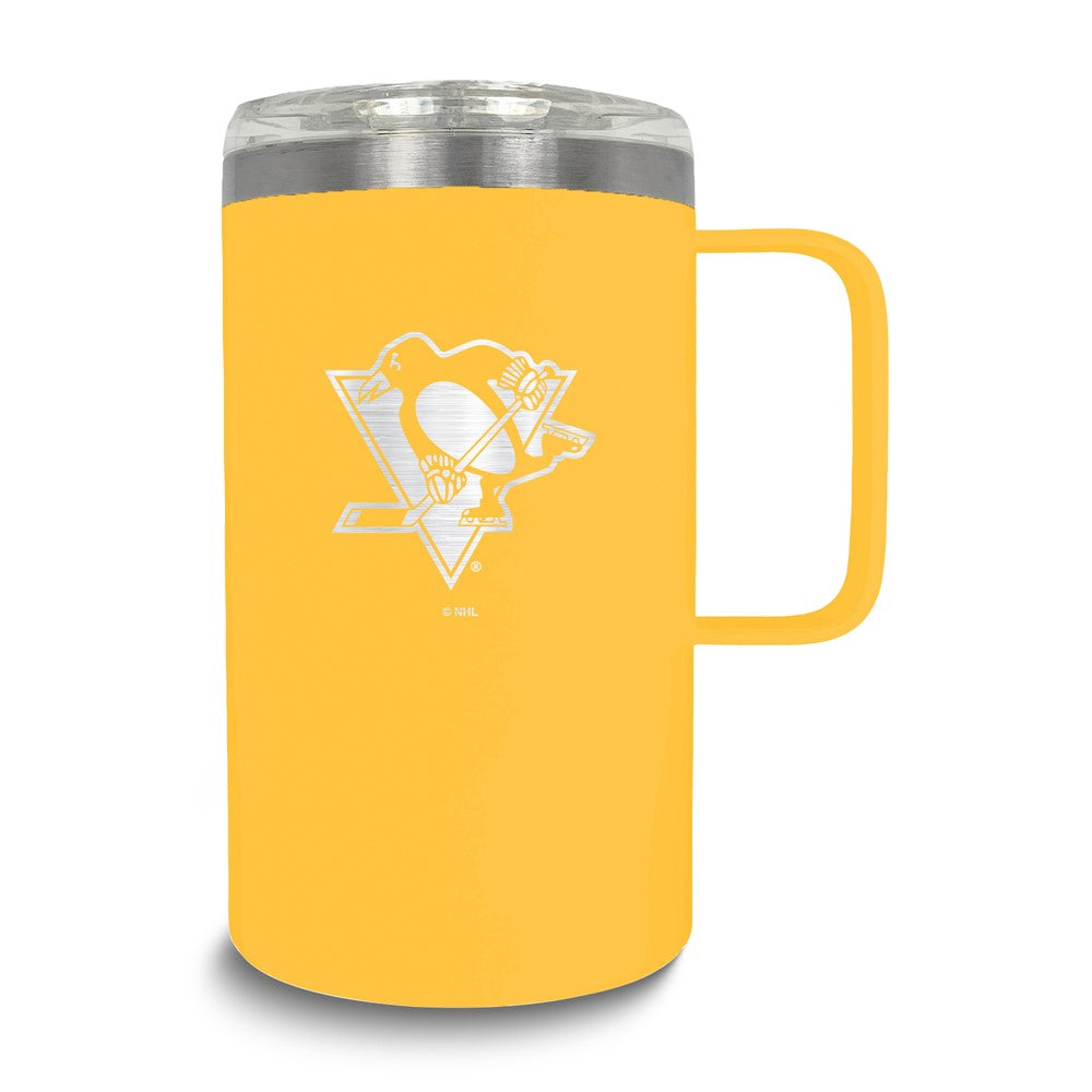 NHL Pittsburgh Penguins Stainless Steel 18 oz. Hustle Mug with Lid