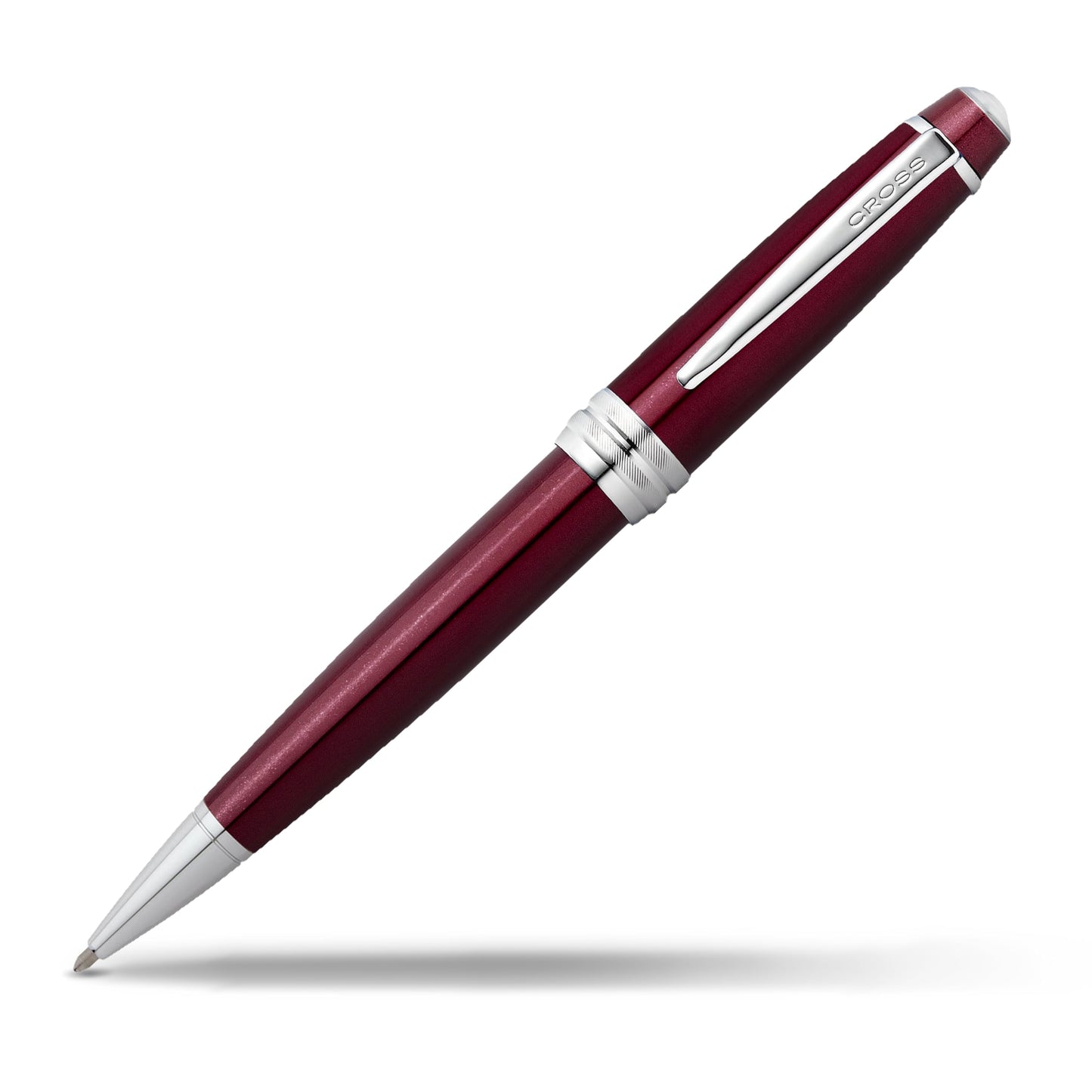 Cross Bailey Refillable Ballpoint Pen, Medium Ballpen, Includes Premium Gift Box - Red Lacquer