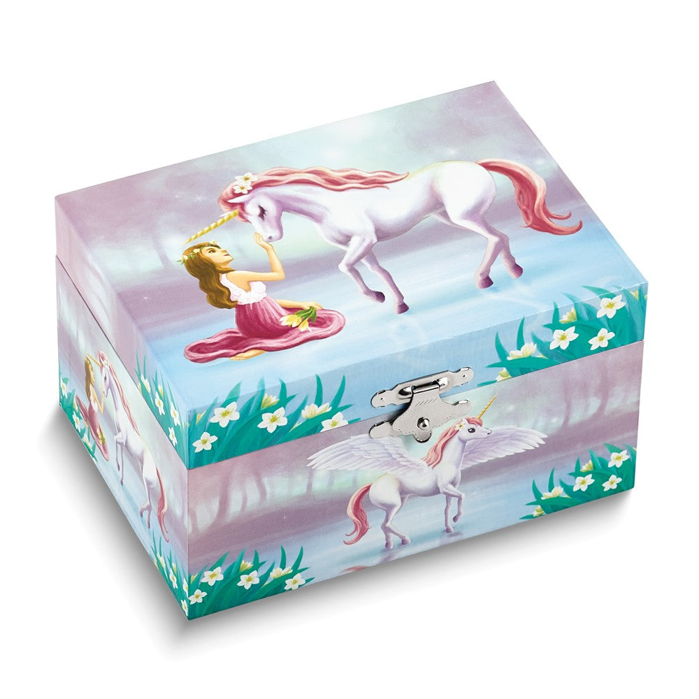 Children's Unicorn Mirrored Musical Jewelry Box (Plays Oh! My Darling Clementine)