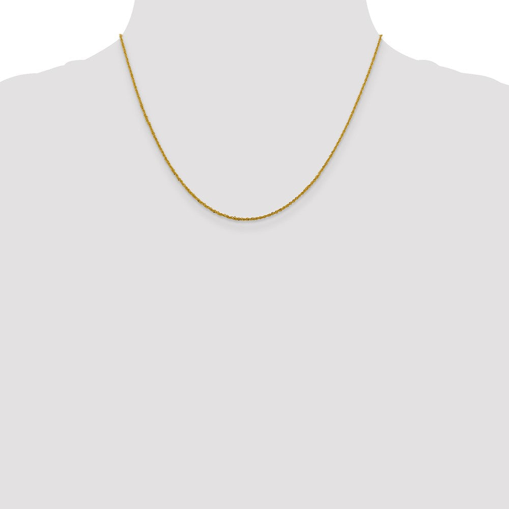 10k 1.3mm Sparkle Singapore Chain