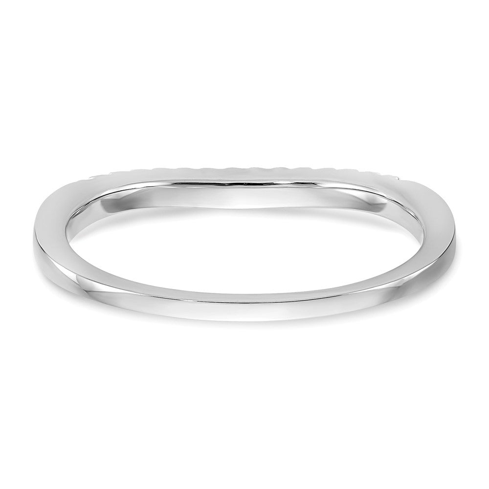 14k White Gold 1/4 carat Lab Grown Diamond VS/SI+ G+ Complete Band
