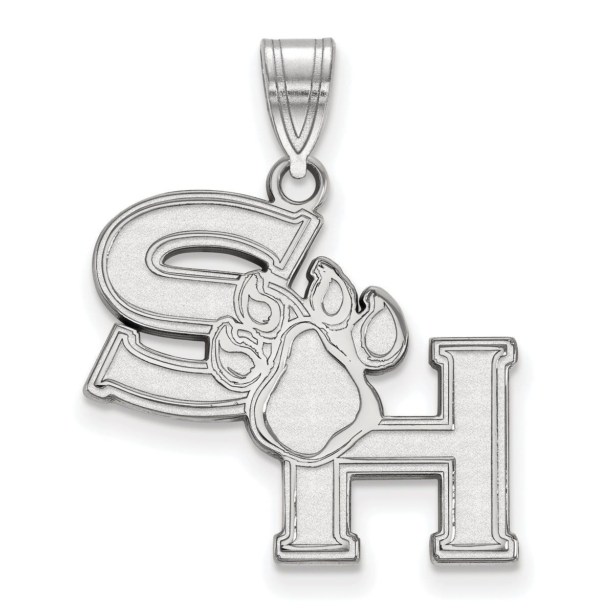 Sterling Silver Official Licensed Collegiate Sam Houston State University (SHSU) Large Pendant