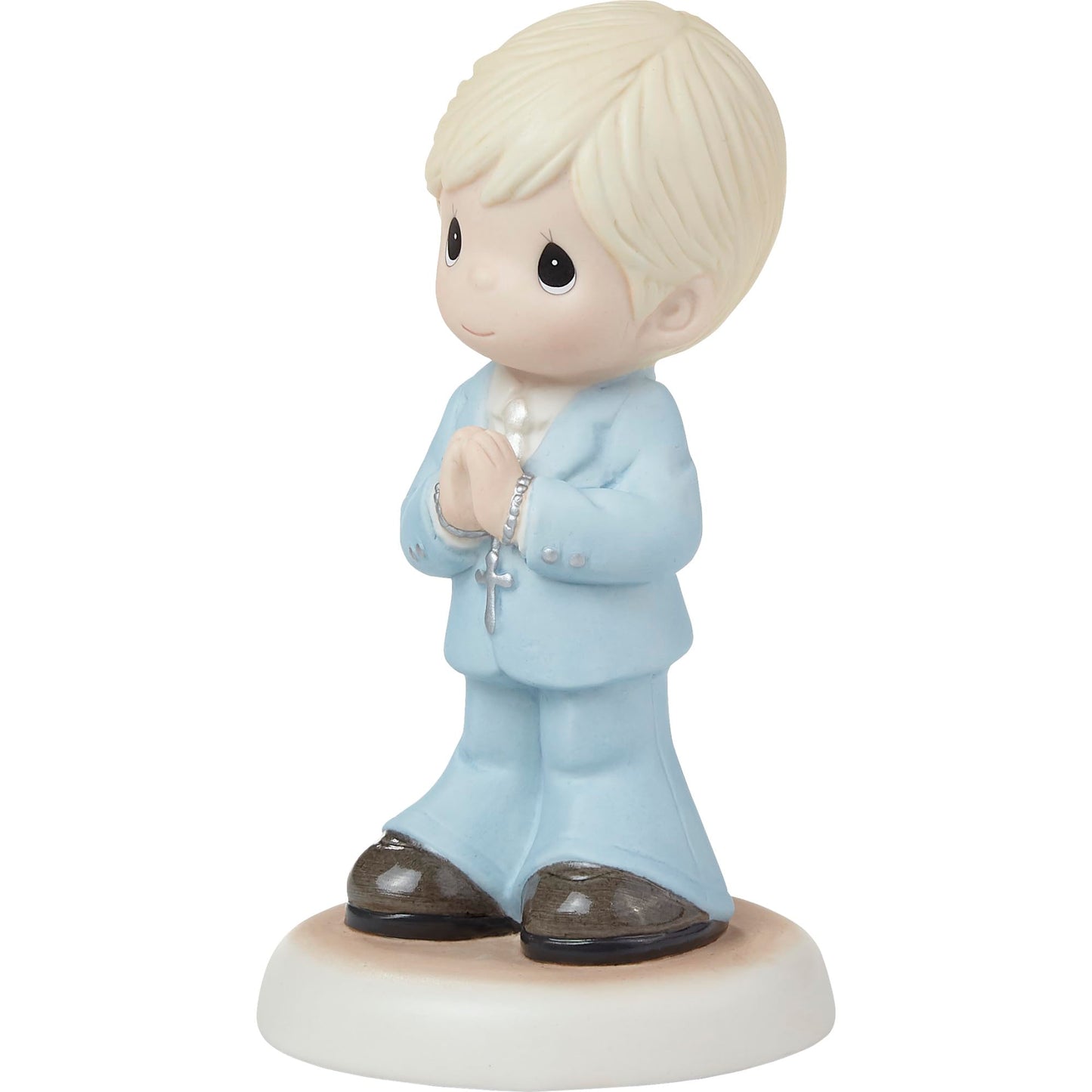 Precious Moments Blessings On Your First Communion Blond Hair/Light Skin Boy Figurine, Count 1
