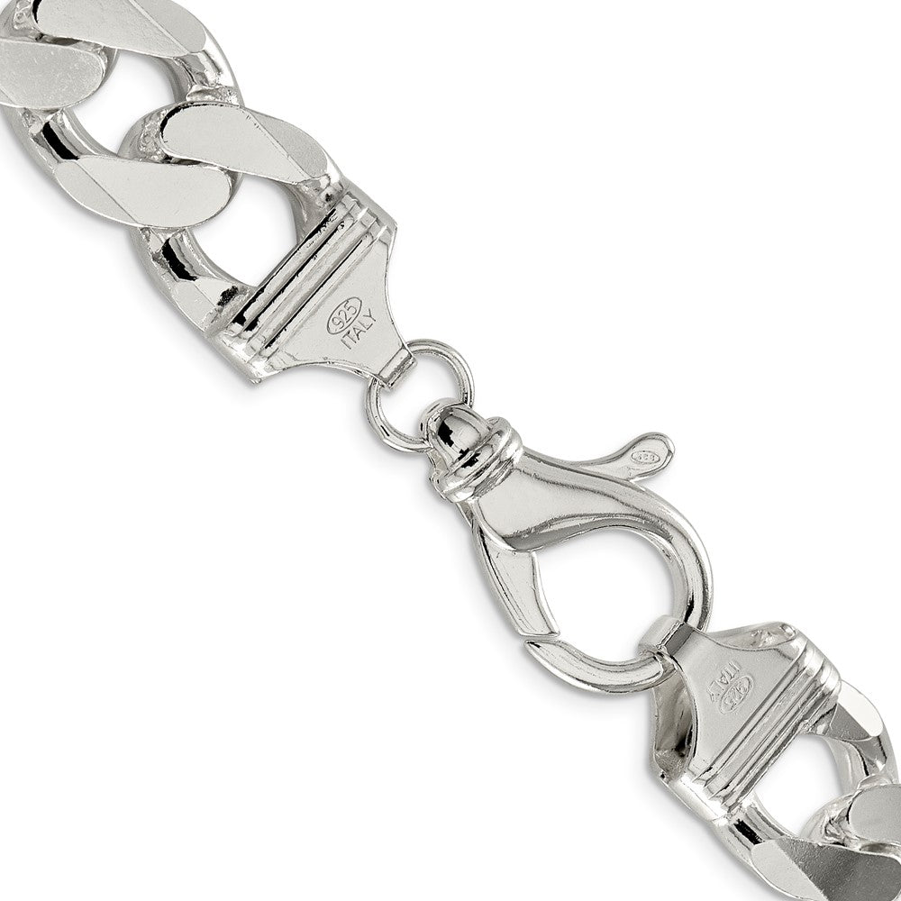Sterling Silver 16.25mm Curb Chain 24 Inches