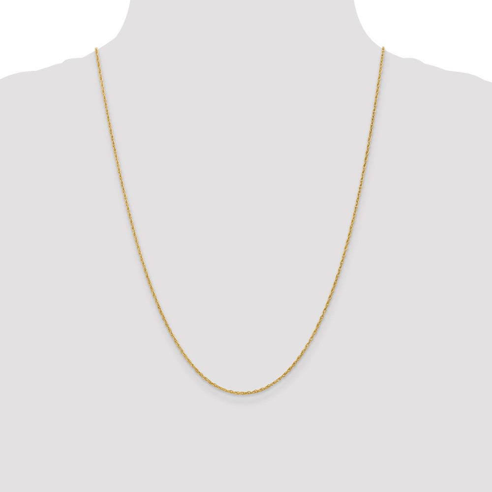 14K 24 inch 1.3 Heavy Baby Rope with Lobster Clasp Chain