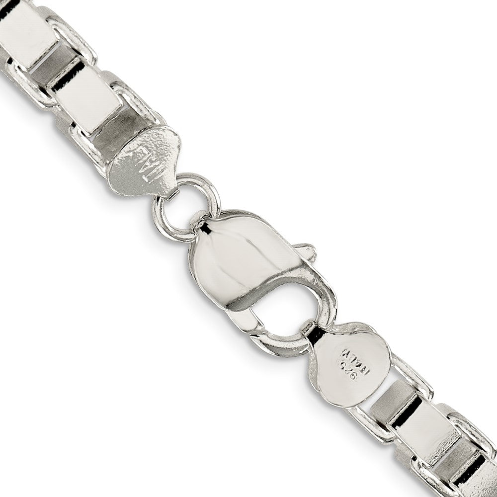Sterling Silver 7mm Box Chain 18 Inches
