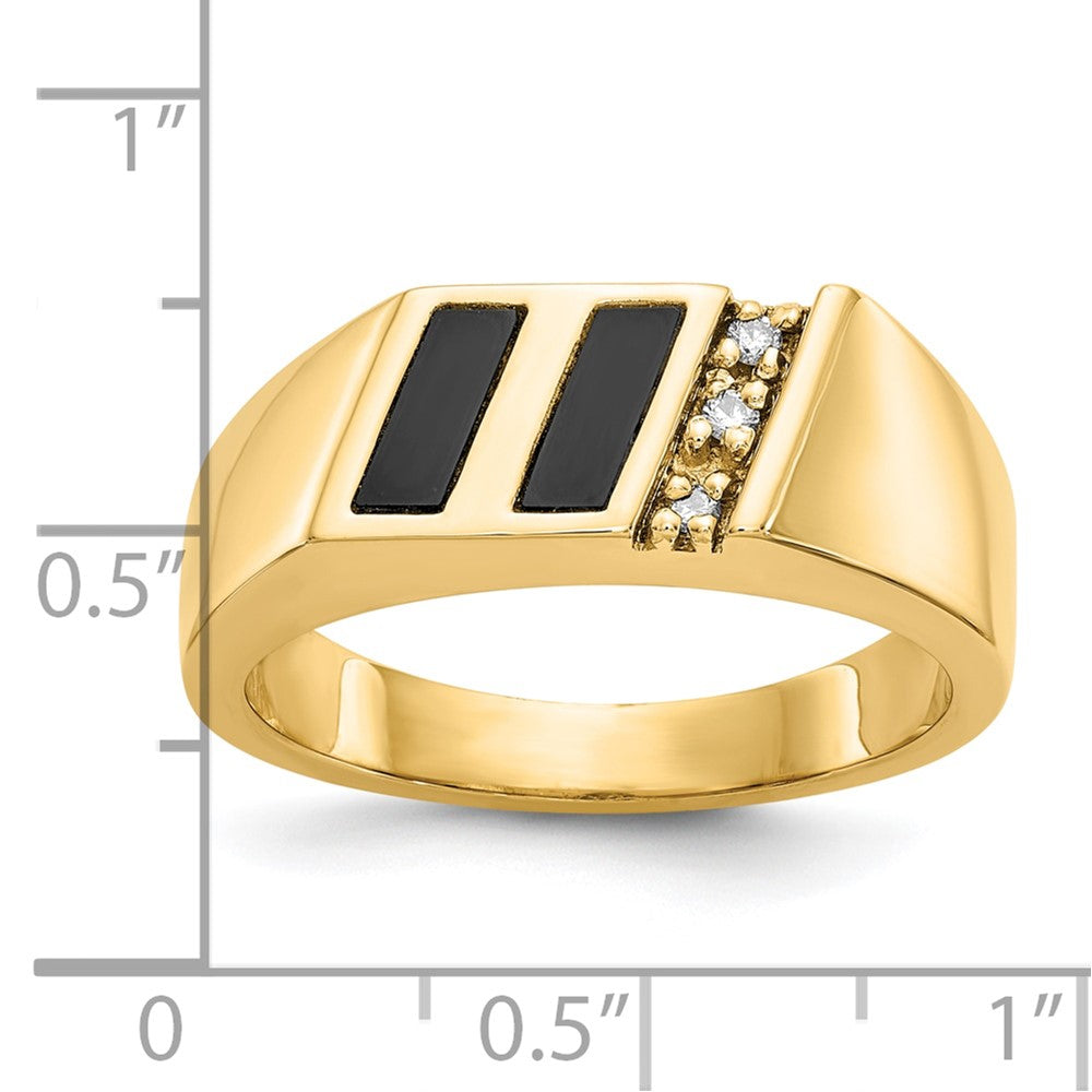 10K Yellow Gold AA Dia Ring