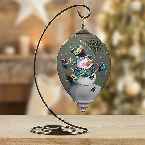 Neqwa Art Sounds of Joy by Kathy Hatch Hand-painted Glass Ornament