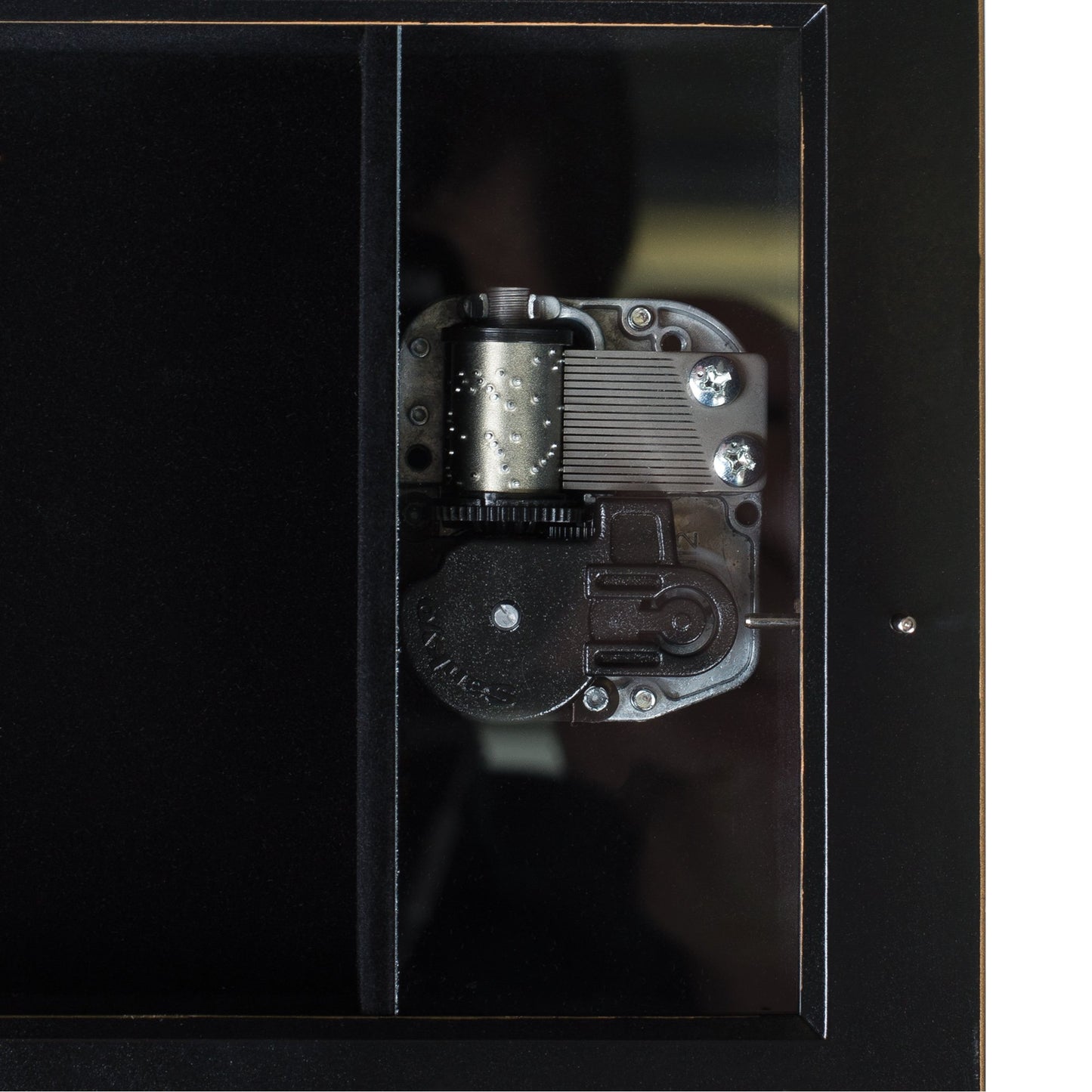 Boy First Communion Distressed Black Finish Music Box