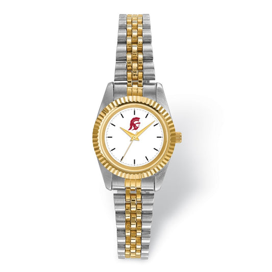 LogoArt University of Southern California Pro Two-tone Ladies Quartz Watch QUSC167