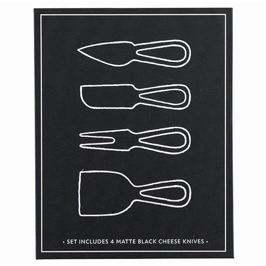 Santa Barbara Design Studio N6471 Matte Black Cheese Knives