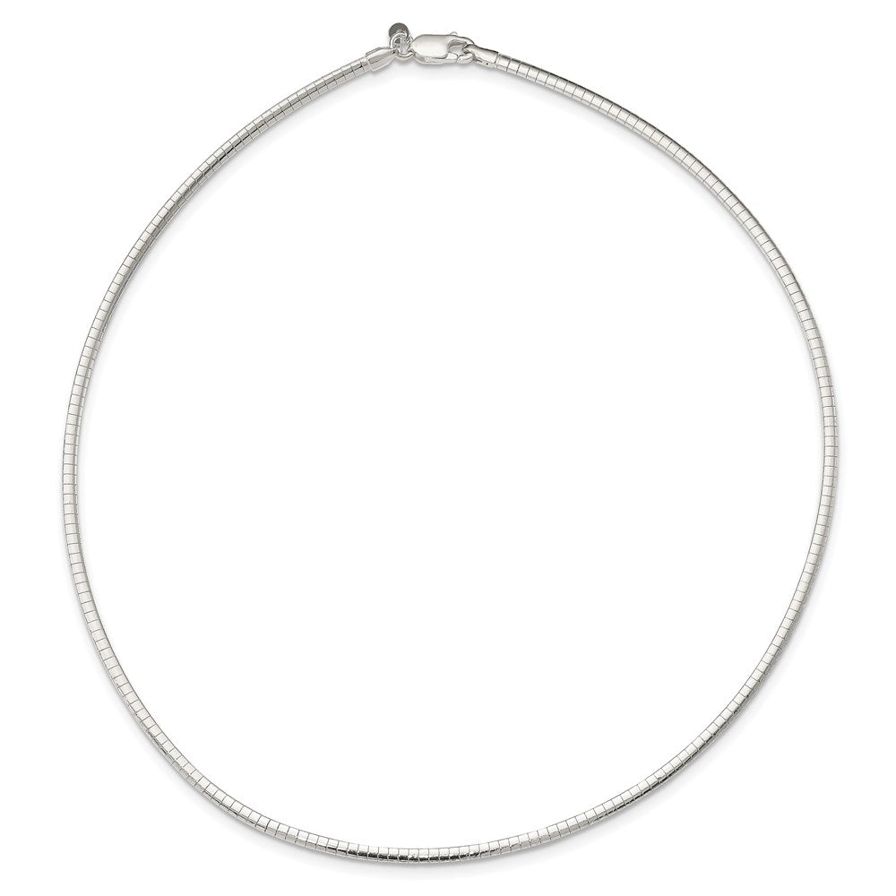 Sterling Silver 3mm Cubetto Necklace 16 Inches
