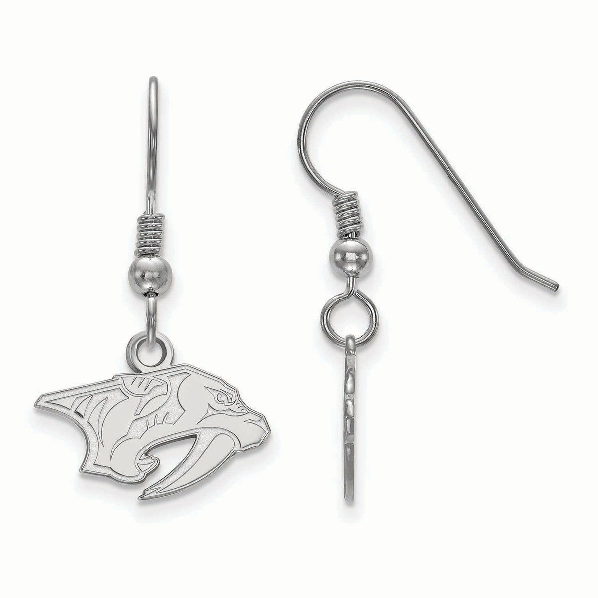 Women's Nashville Predators Sterling Silver XS Dangle Earrings