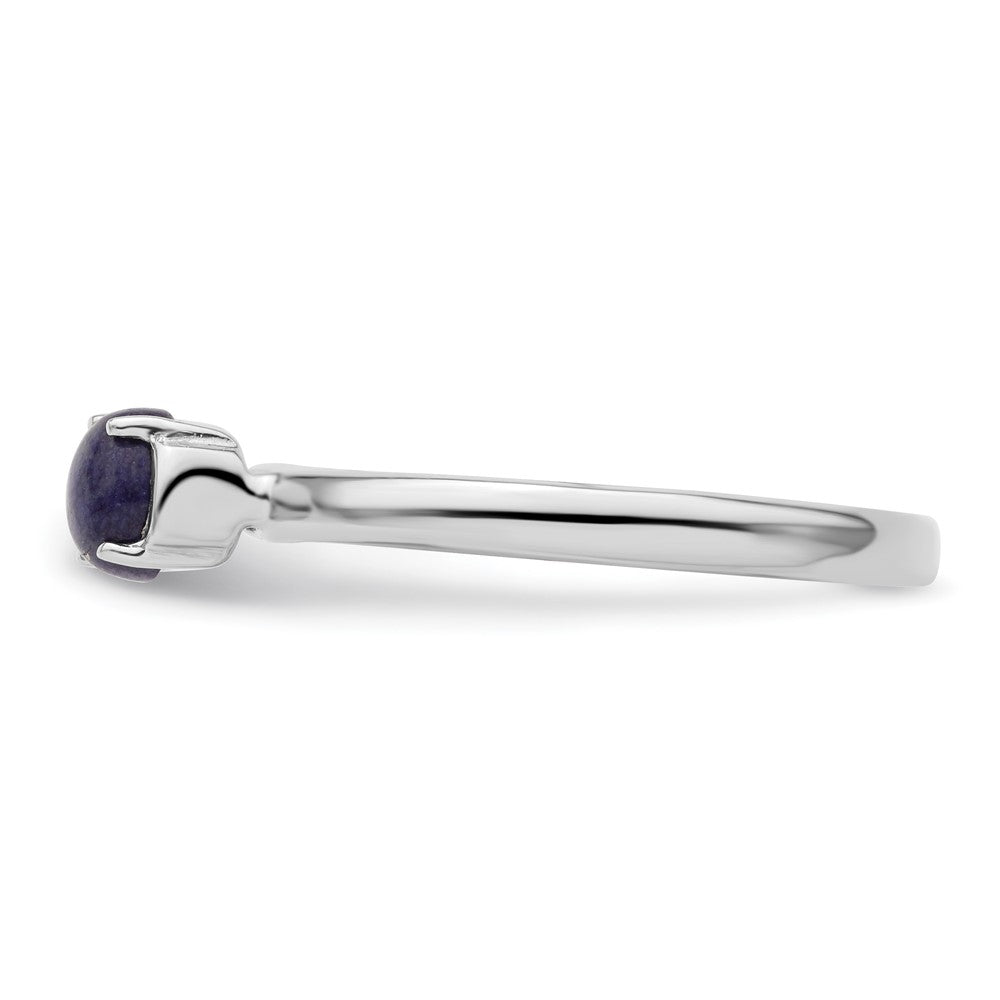 Sterling Silver Stackable Expressions Polished Blue Lapis Ring Size -10