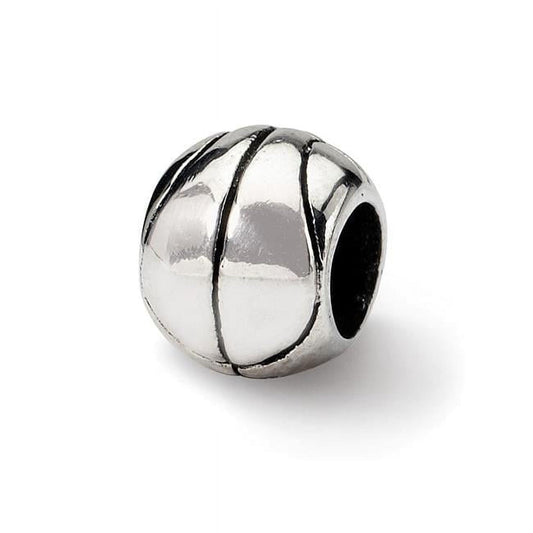 Sterling Silver Reflections Basketball Bead