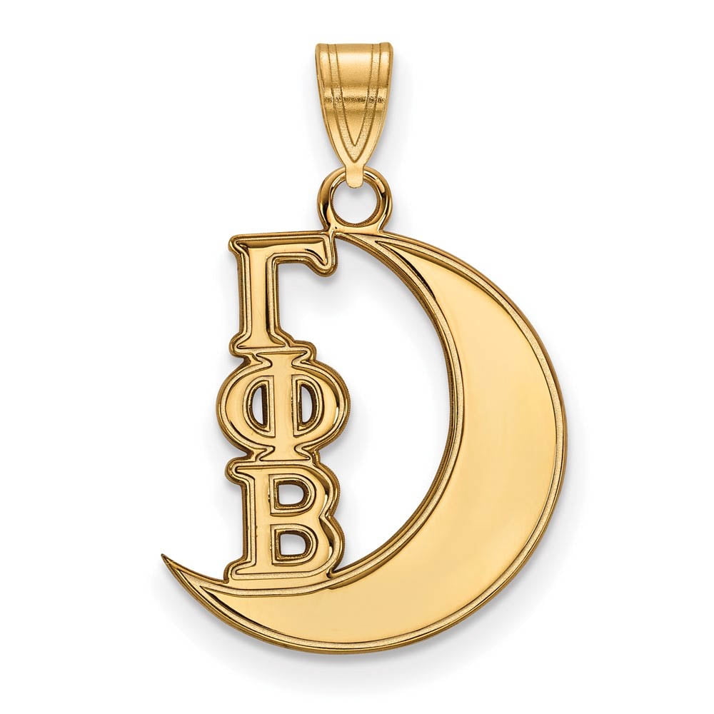 Logoart Sterling Silver Gp Gamma Phi Beta Small Pendant