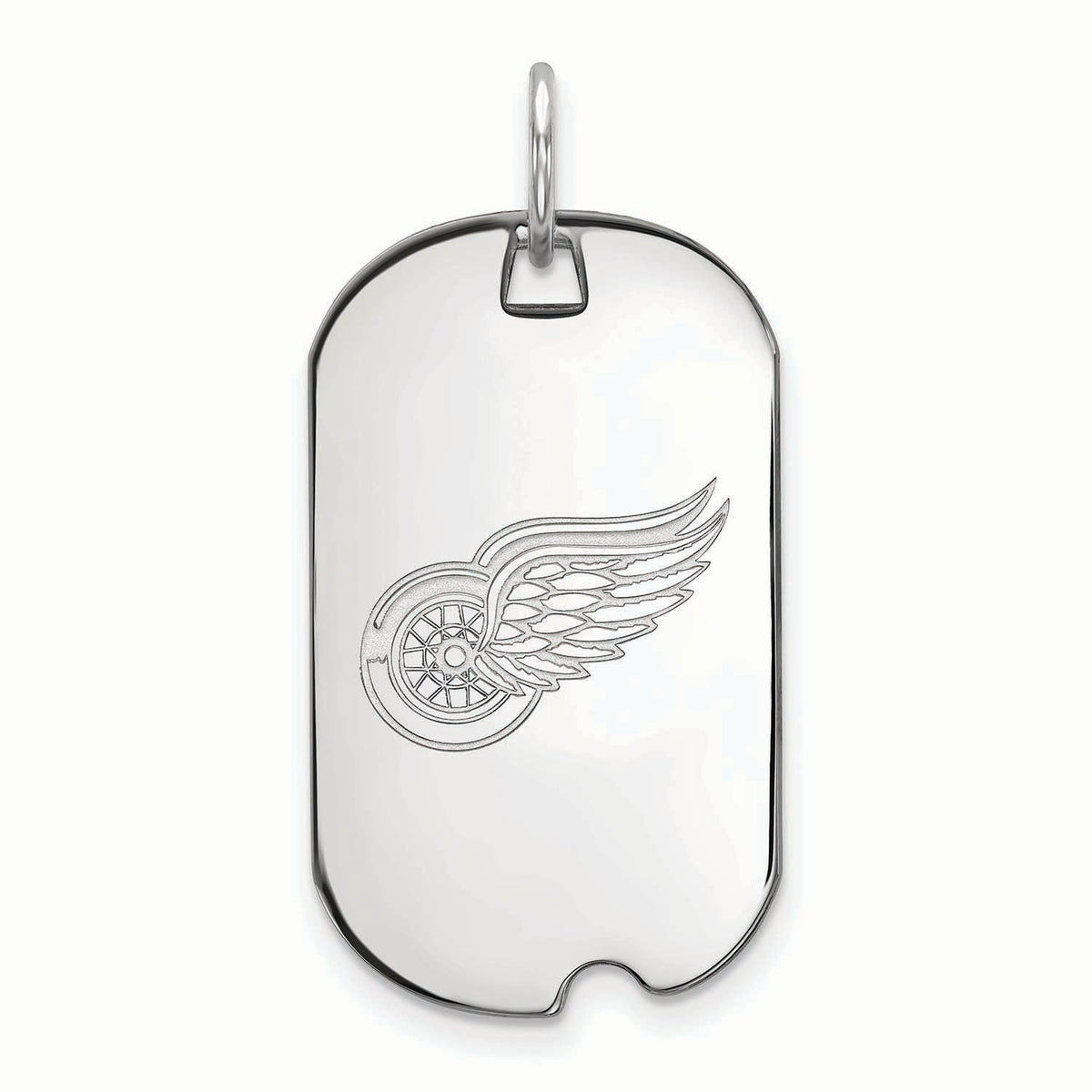 Women's Detroit Red Wings Sterling Silver Small Dog Tag