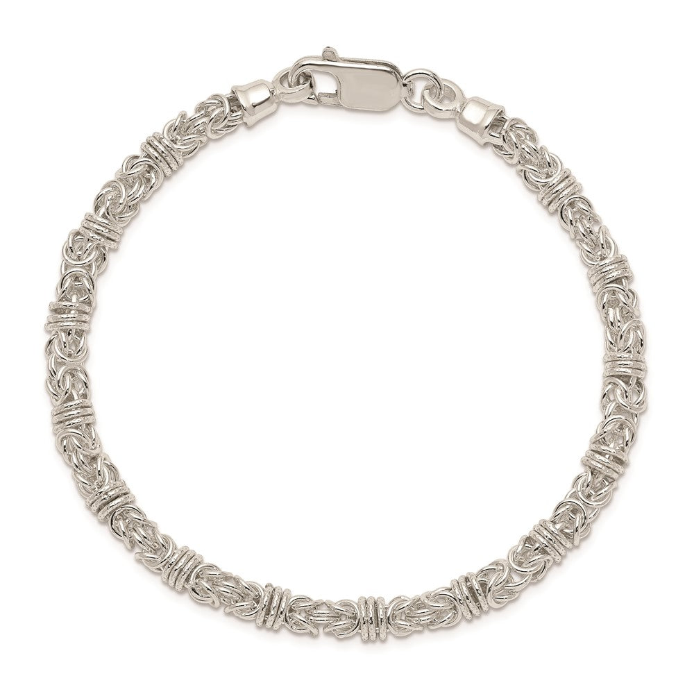 Sterling Silver 7.5inch Polished Fancy Link Bracelet 7.5 inches