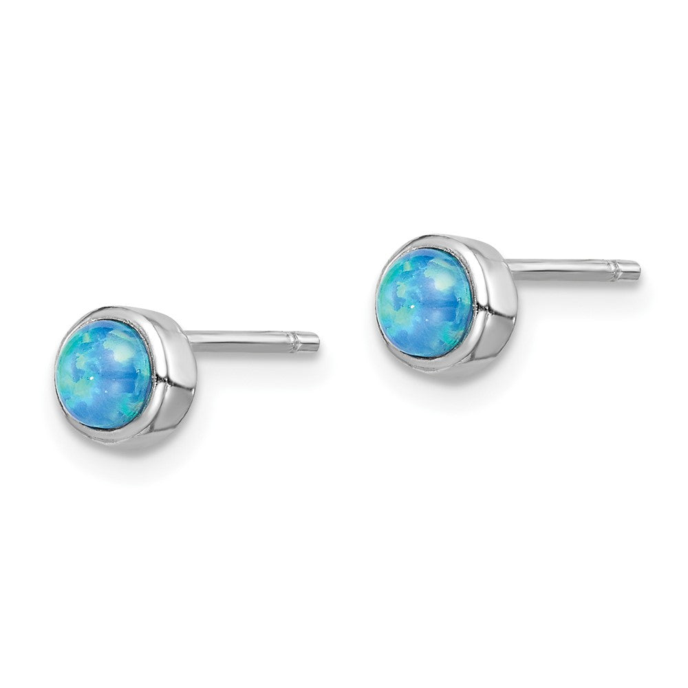 Sterling Shimmer Sterling Silver Rhodium-plated 44 Stone 2.1mm CZ In and Out Round Hinged Hoop Earrings