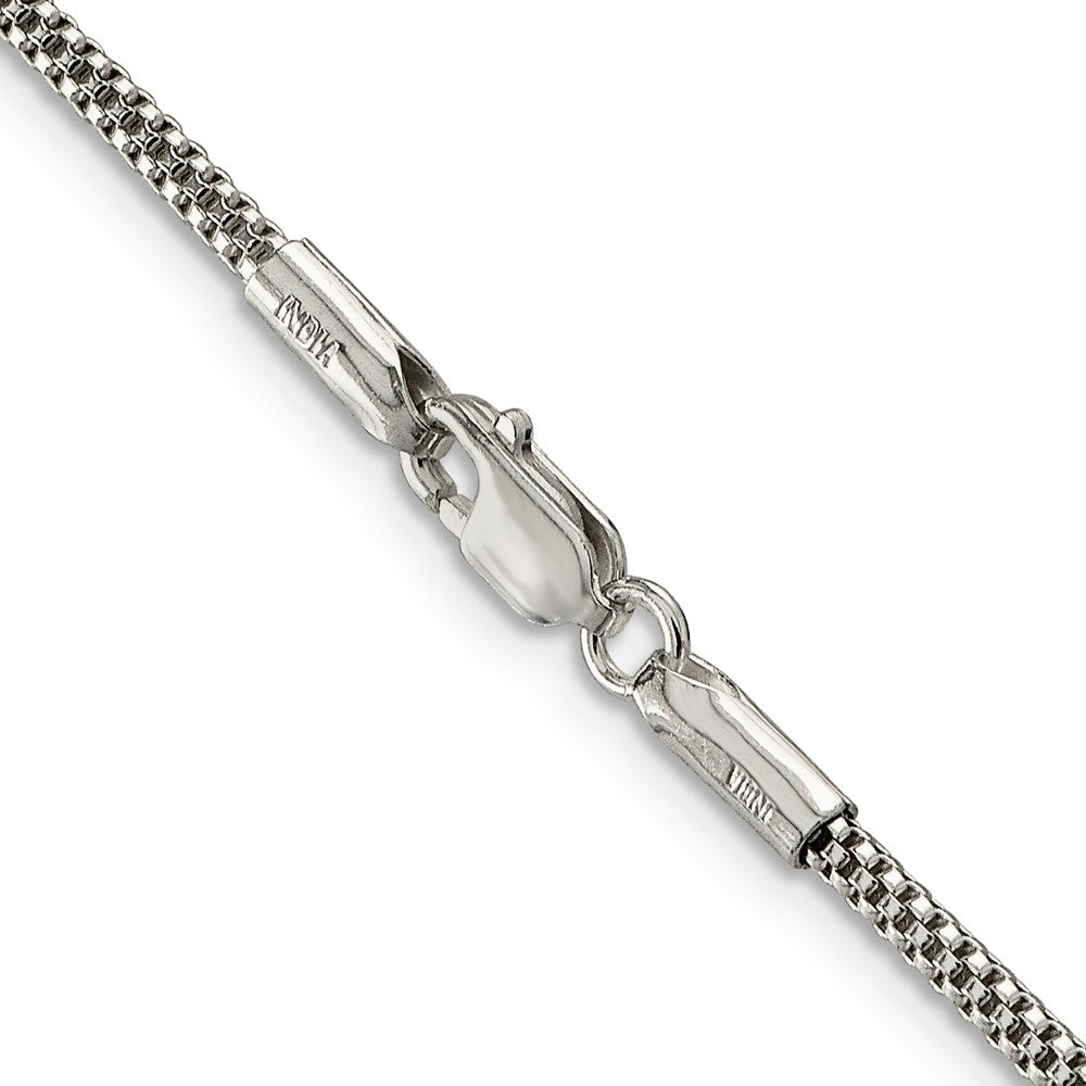 Sterling Silver 2mm Corona Chain 16 Inches