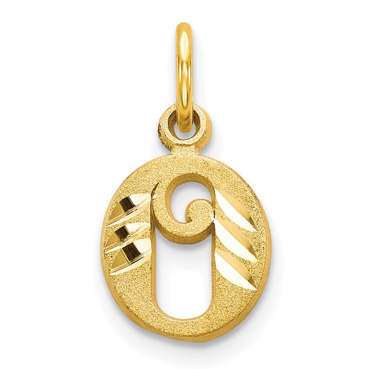 10k Initial O Charm