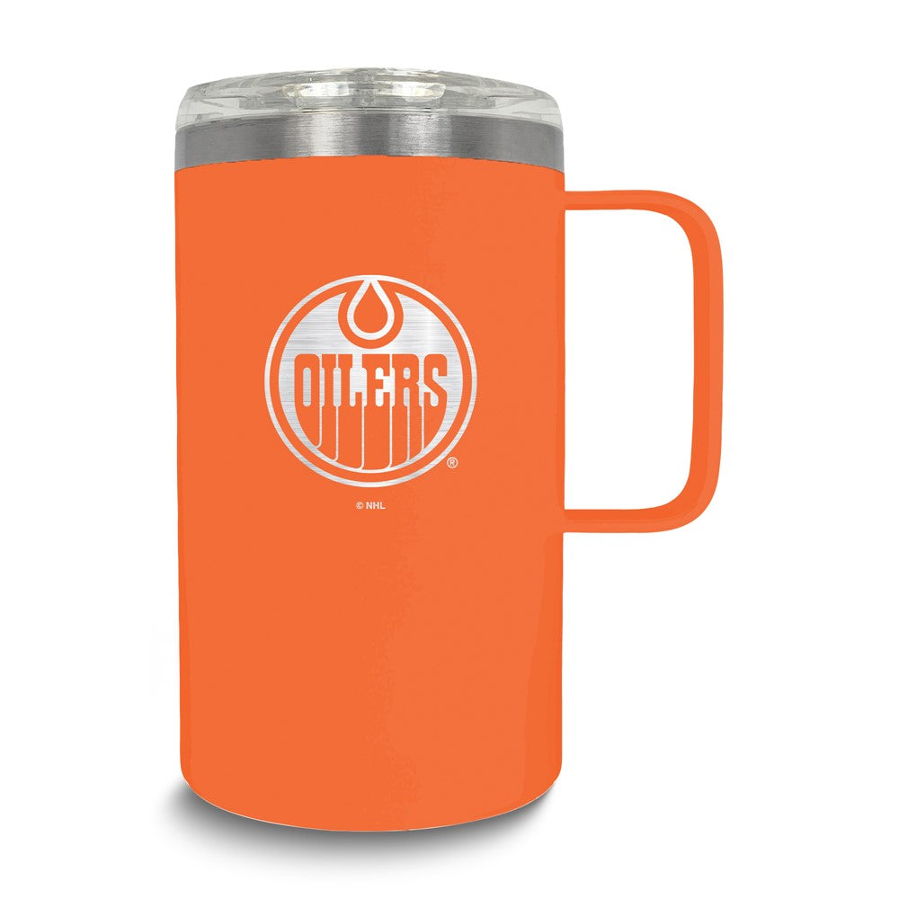 NHL Edmonton Oilers Stainless Steel 18 oz. Hustle Mug with Lid