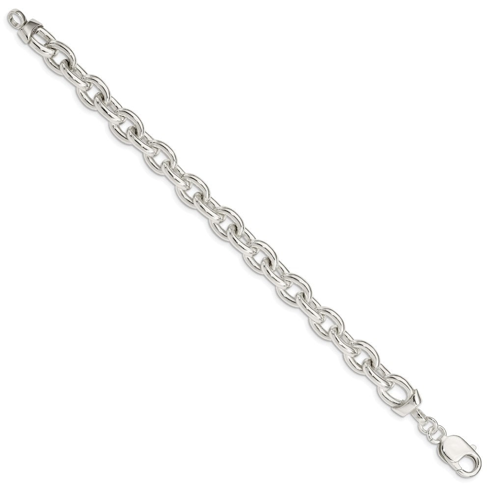 Sterling Silver Fancy Link Bracelet 7.5 inches