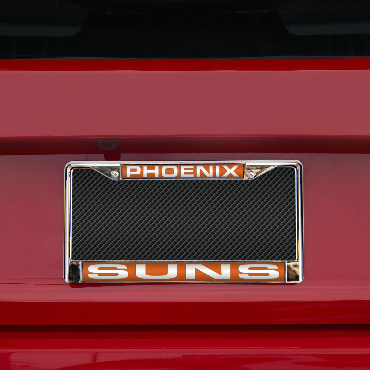 Phoenix Basketball Sun's Chrome Metal Laser Cut License Plate Frame