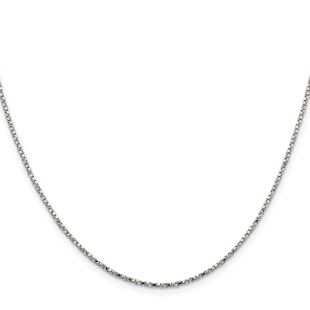Sterling Silver 1.35mm Twisted Box Chain 22 Inches