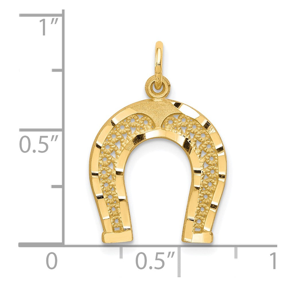 10k Horseshoe Charm Yellow Gold