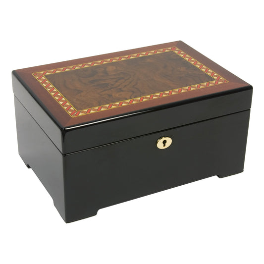 Luxury Giftware Versil Italian Inlaid Wood Jewelry Box