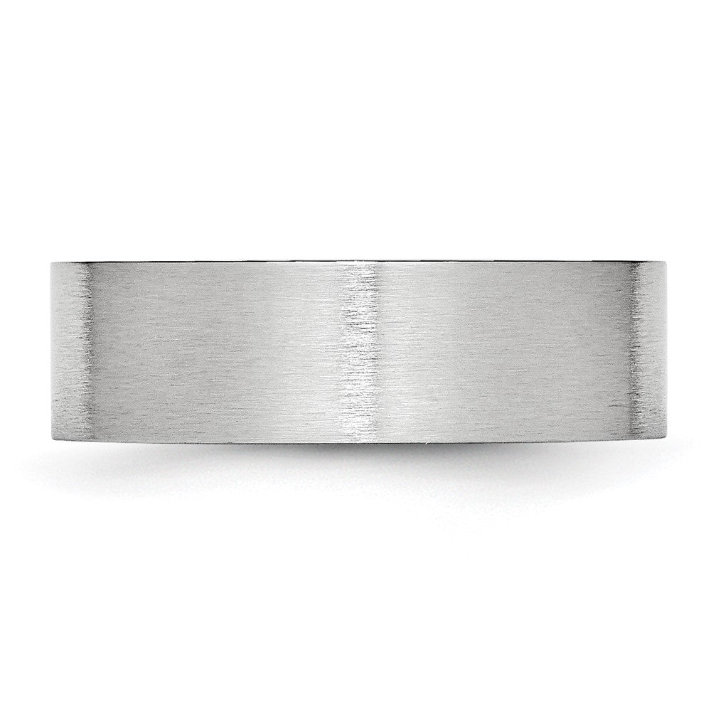 Cobalt Flat Satin 7mm Band Size - 10.5
