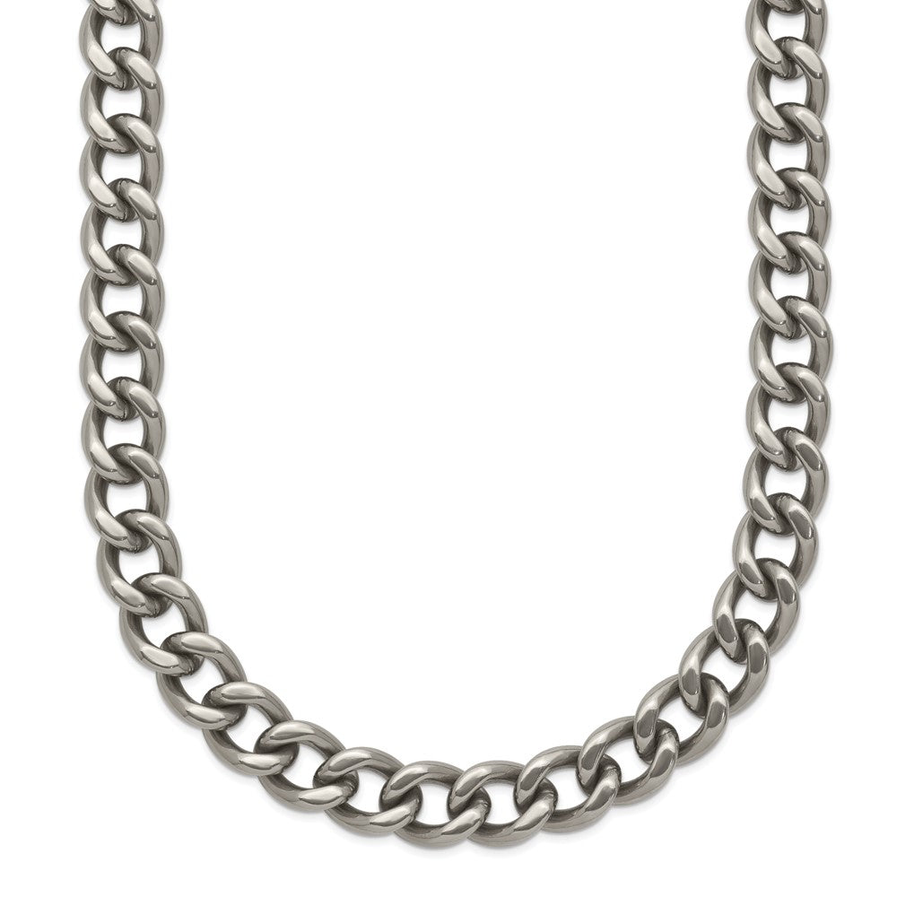Titanium Polished 7.5mm 22in Curb Chain