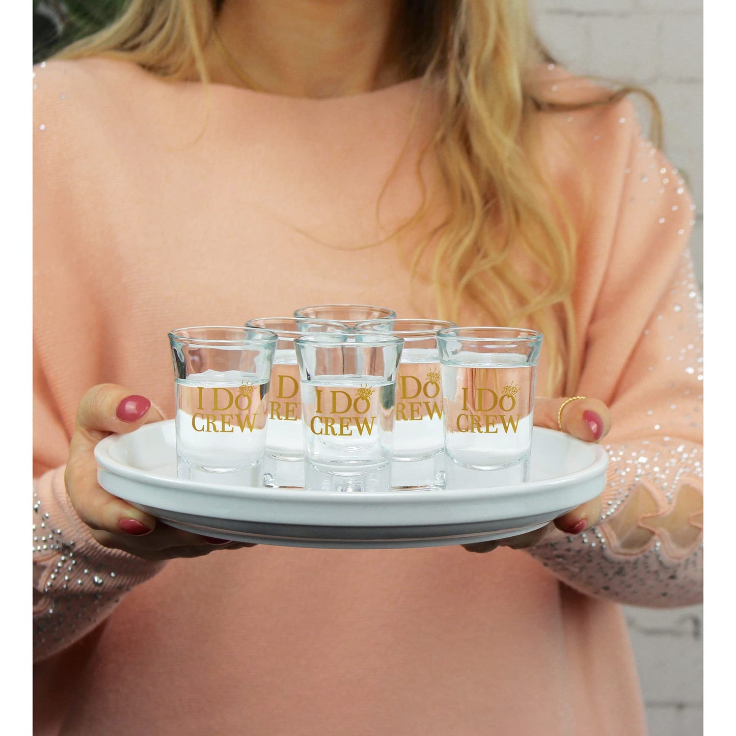 Six I Do Crew 1.5oz Shot Glasses Set