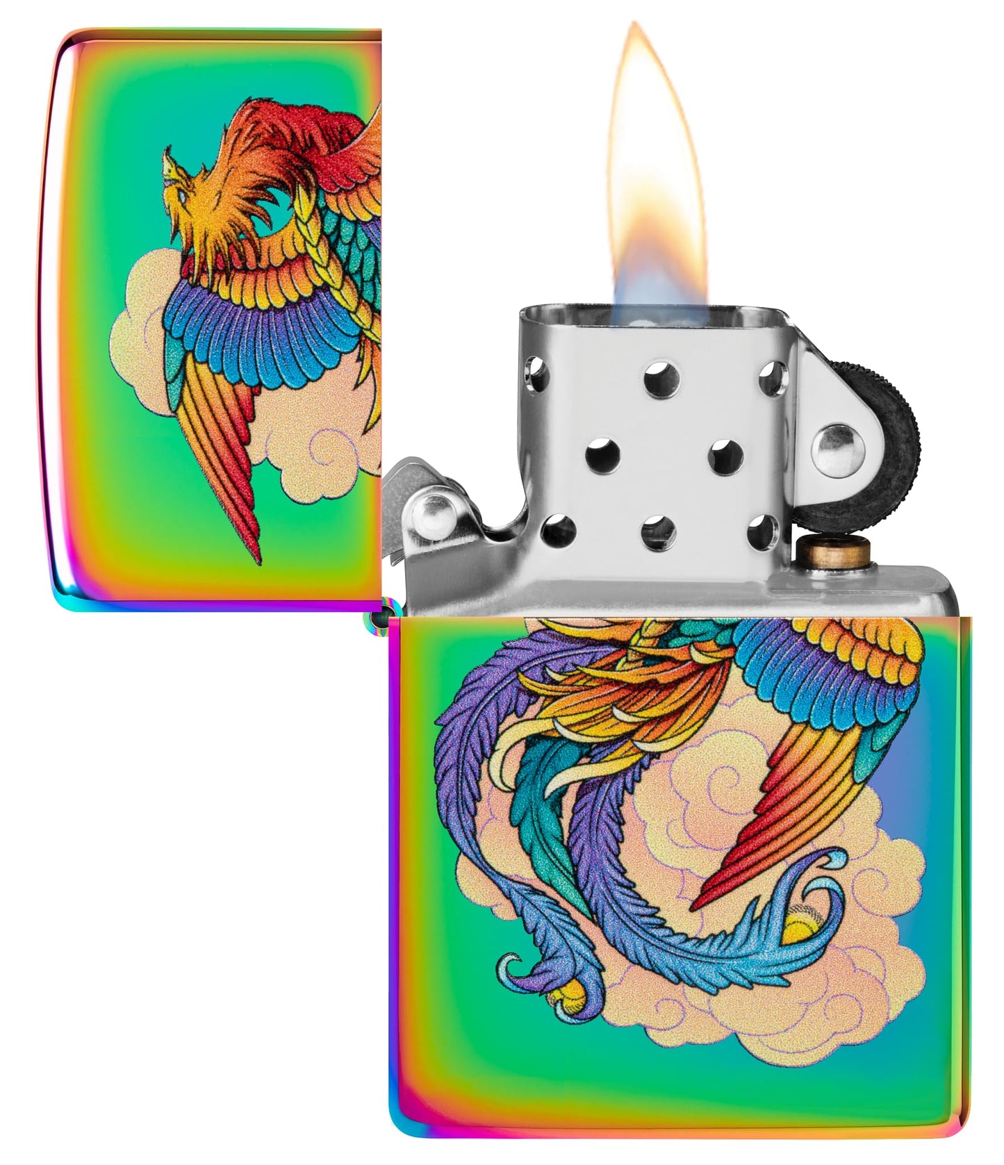 Zippo 48607 Multicolored Phoenix Design Windproof Pocket Lighter