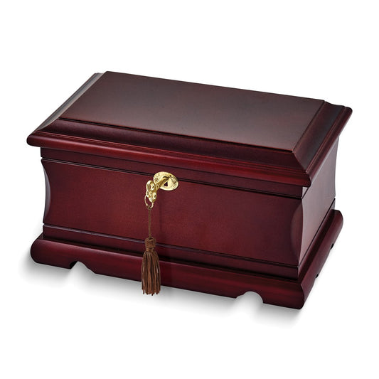 Luxury Giftware Matte Poplar Veneer and Painted Finish Wooden Velour Lining Magnetic Jewelry Box