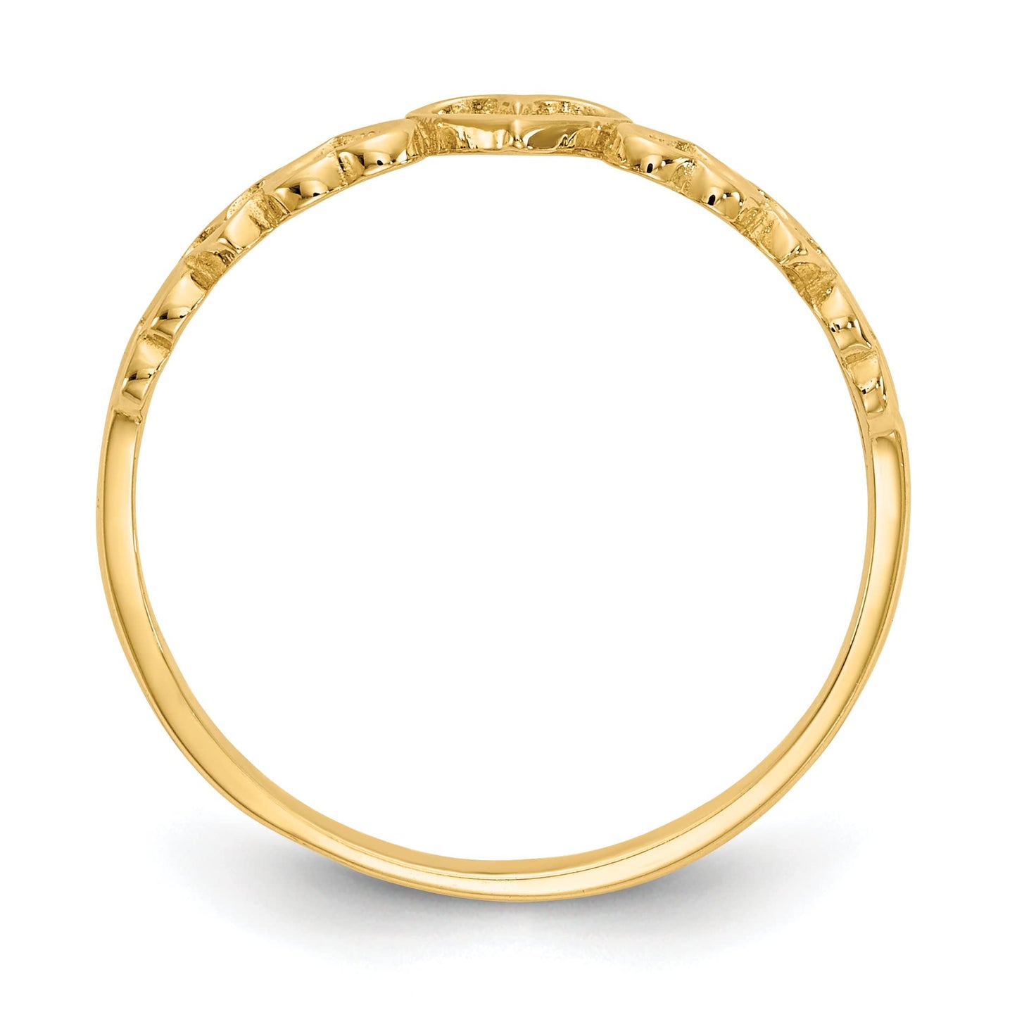 14k Hearts Ring Size 7