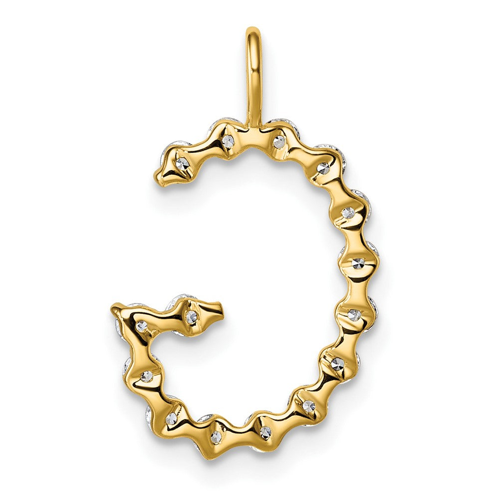 True Origin 14k 1/2 carat Lab Grown Diamond VS DEF Alphabet G Pendant