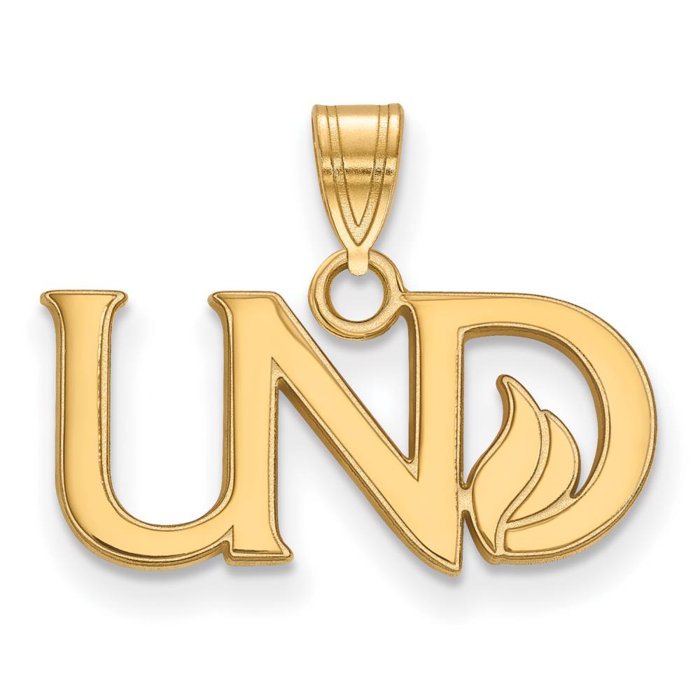 10k Gold LogoArt University of North Dakota U-N-D Small Pendant Q1Y026UNOD