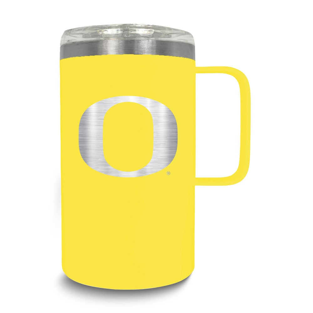Collegiate University of Oregon Stainless Steel 18 oz. Hustle Mug with Lid