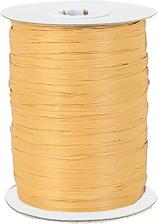 Paper Raffia Ribbon Roll 100 Yards for Kraft Packaging and Decoration (Gold)