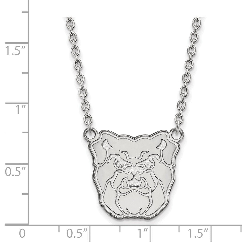 LogoArt Sterling Silver Butler University Large Pendant Necklace