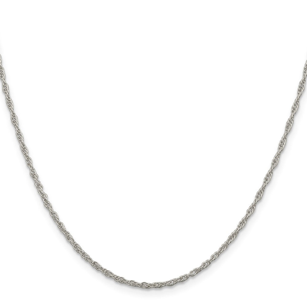 Sterling Silver 1.95mm Loose Rope Chain 24 Inches