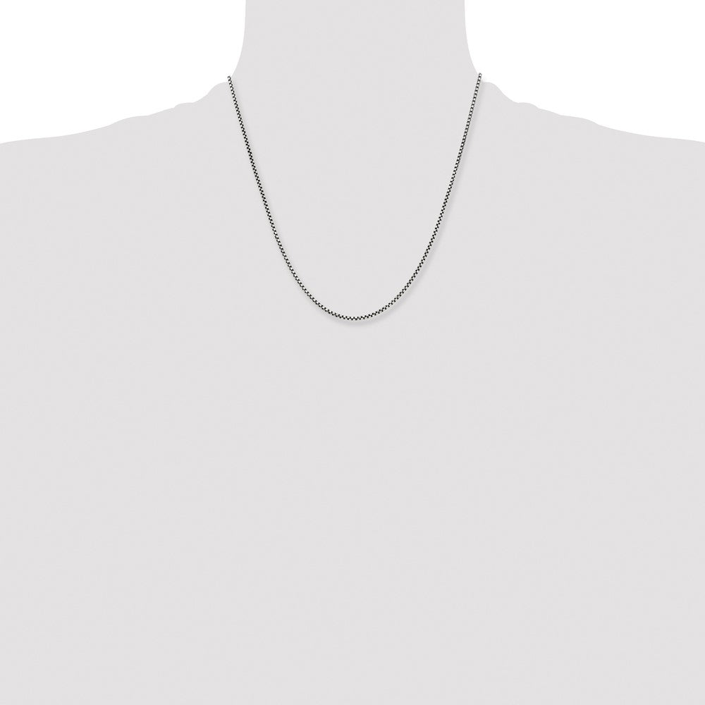 Stainless Steel Antiqued 2.25mm 20in Box Chain
