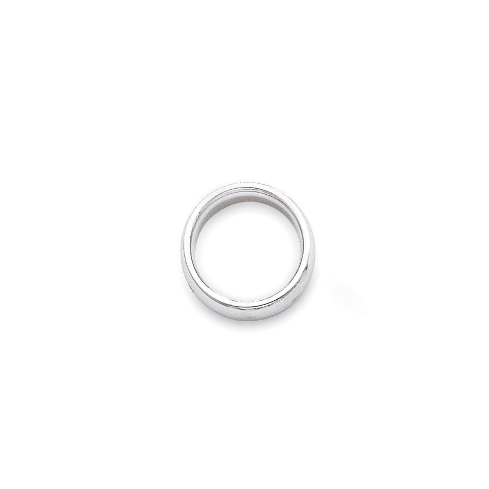 10k White Gold 3mm Standard Weight Comfort Fit Wedding Band Size 8