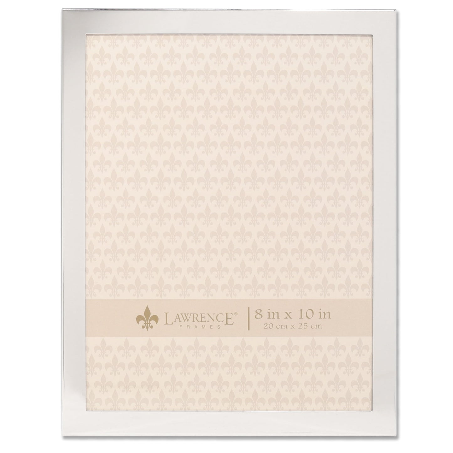 Lawrence Frames 8x10 Flat Silver Metal Picture Frame