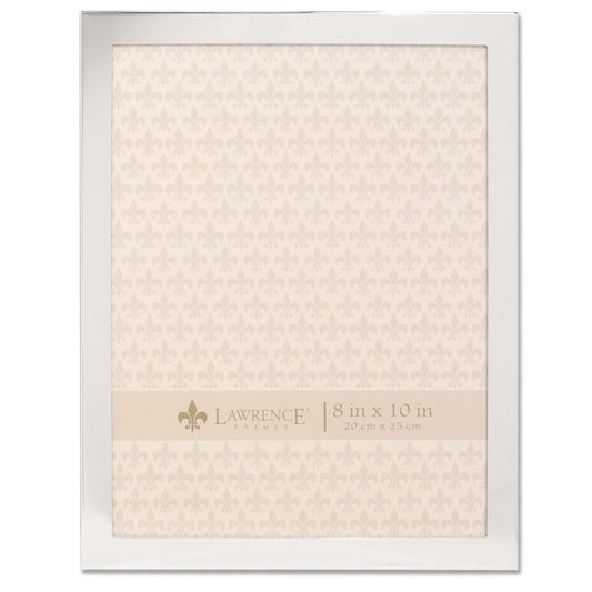 Lawrence Frames 8x10 Flat Silver Metal Picture Frame