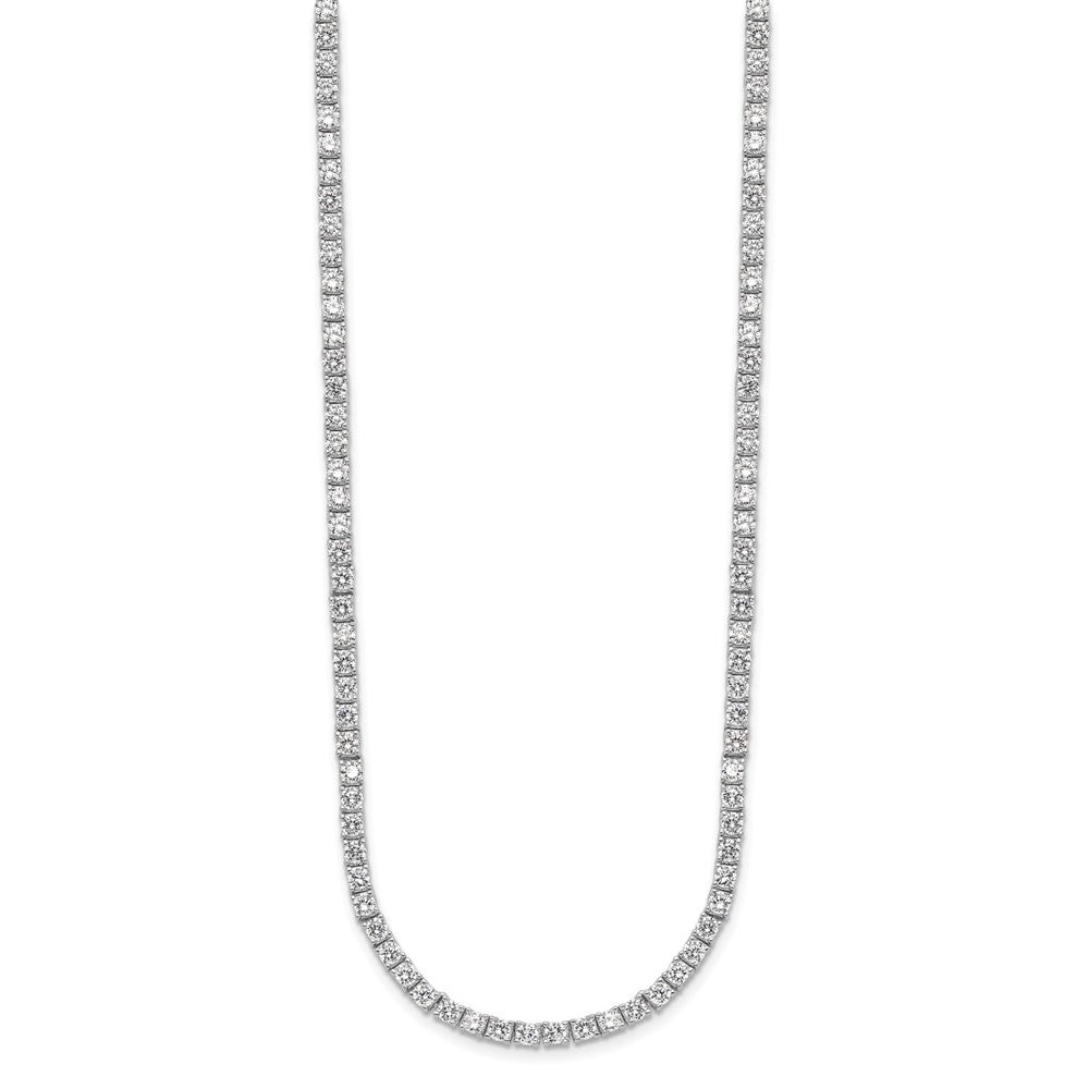 Cheryl M Sterling Silver Rhodium-plated Brilliant-cut CZ 18 Inch Necklace 18 Inches
